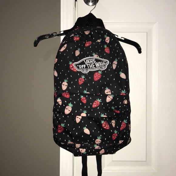 strawberry vans backpack